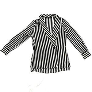 Zara Pin Striped Blouse Women’s Size XS